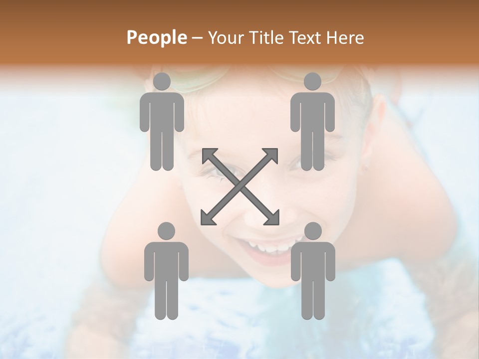 Joyful Sunny Caucasian PowerPoint Template