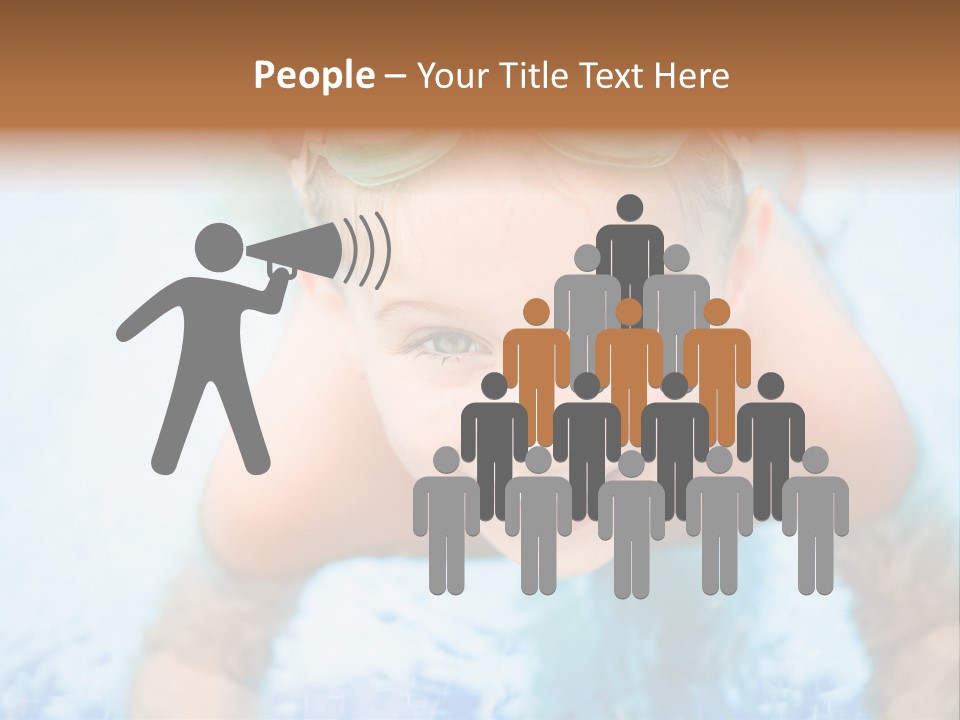 Joyful Sunny Caucasian PowerPoint Template