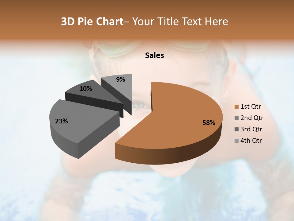 Joyful Sunny Caucasian PowerPoint Template