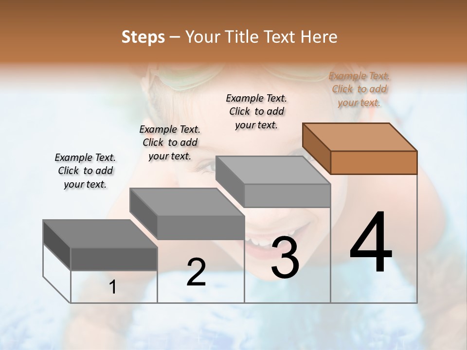 Joyful Sunny Caucasian PowerPoint Template
