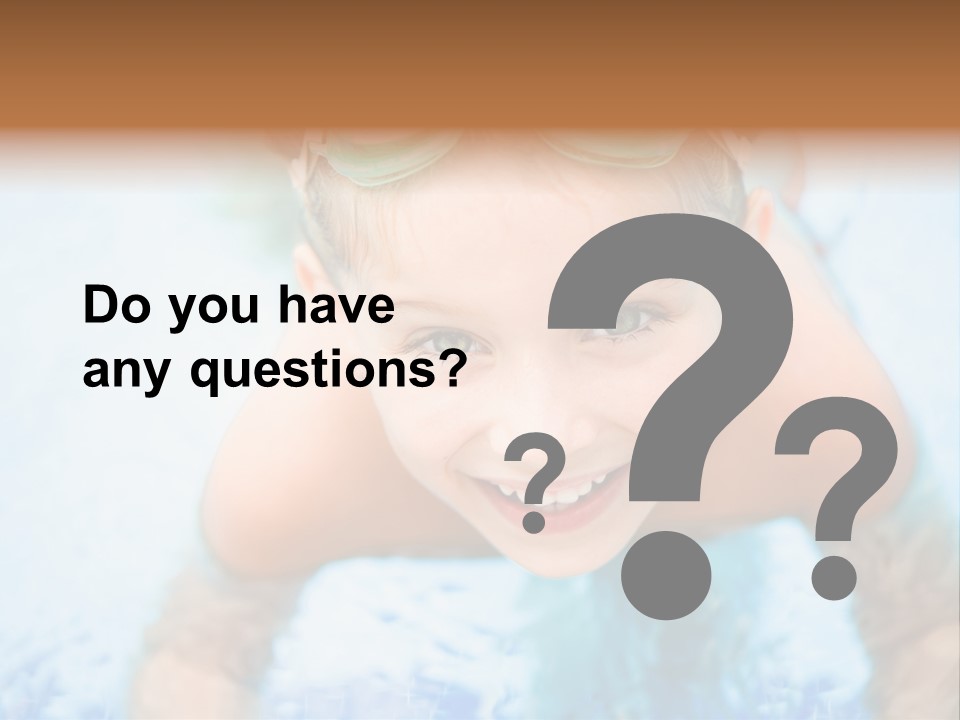 Joyful Sunny Caucasian PowerPoint Template