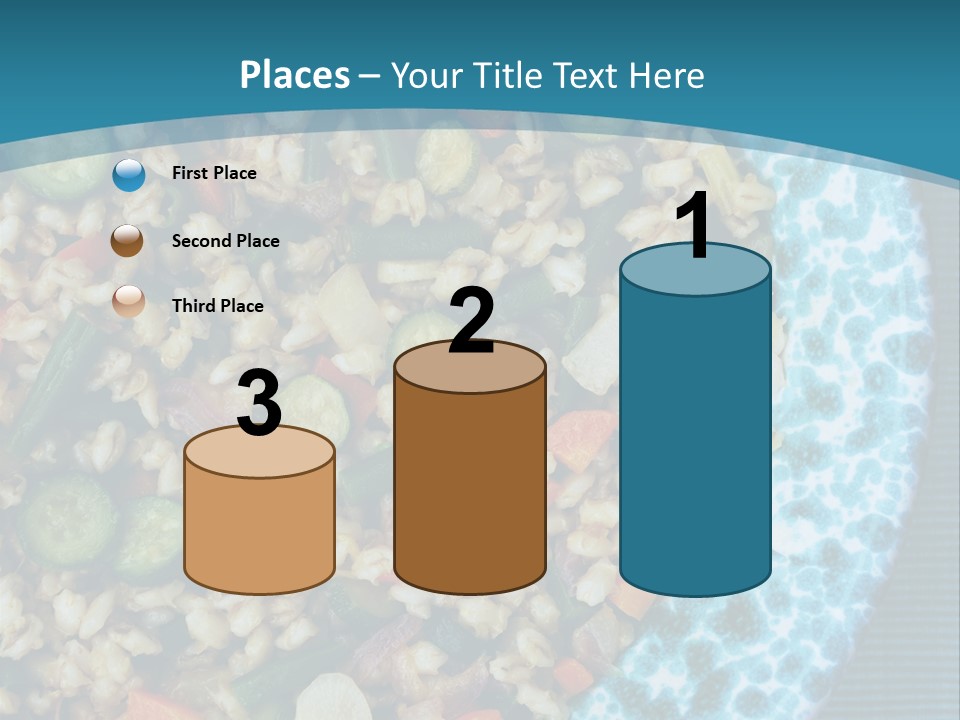 Closeup Plate Whole PowerPoint Template
