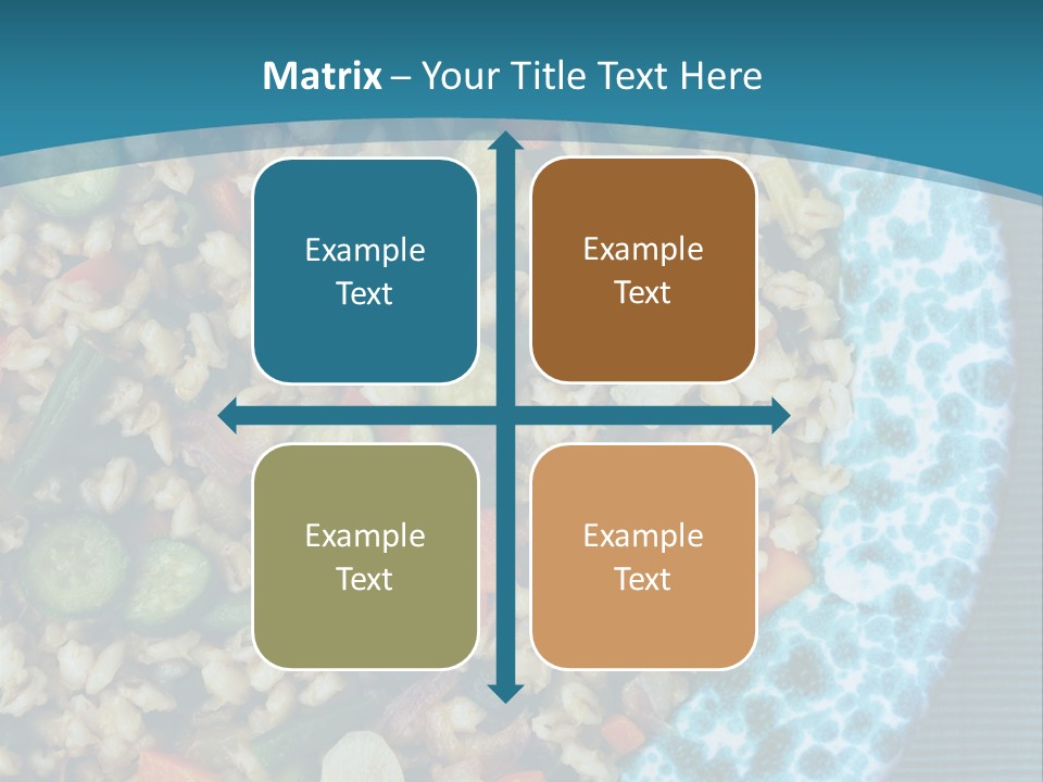 Closeup Plate Whole PowerPoint Template