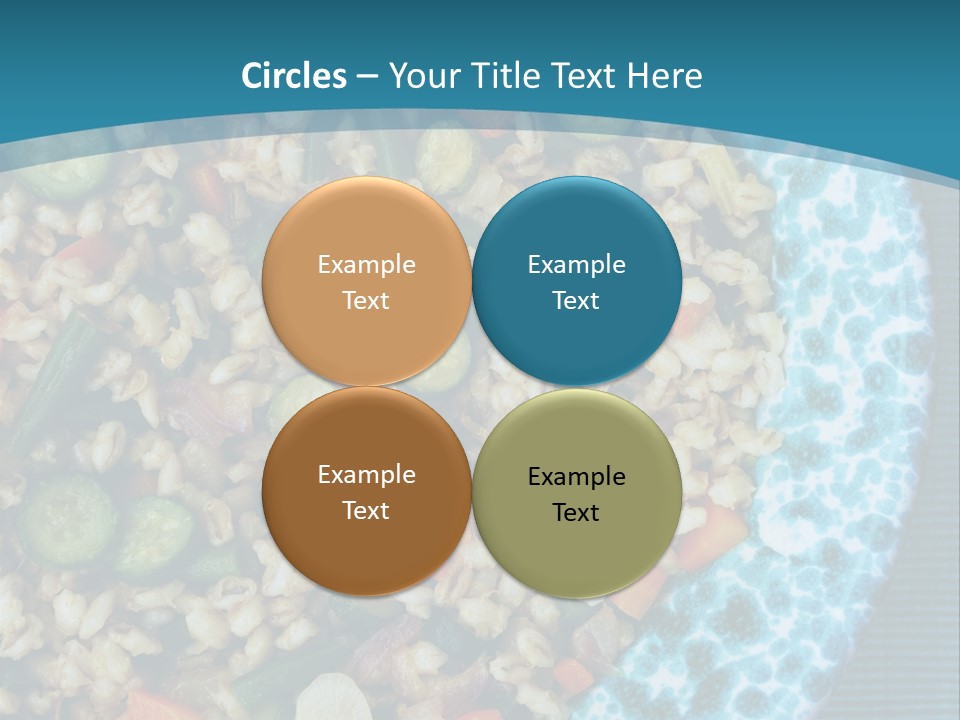 Closeup Plate Whole PowerPoint Template