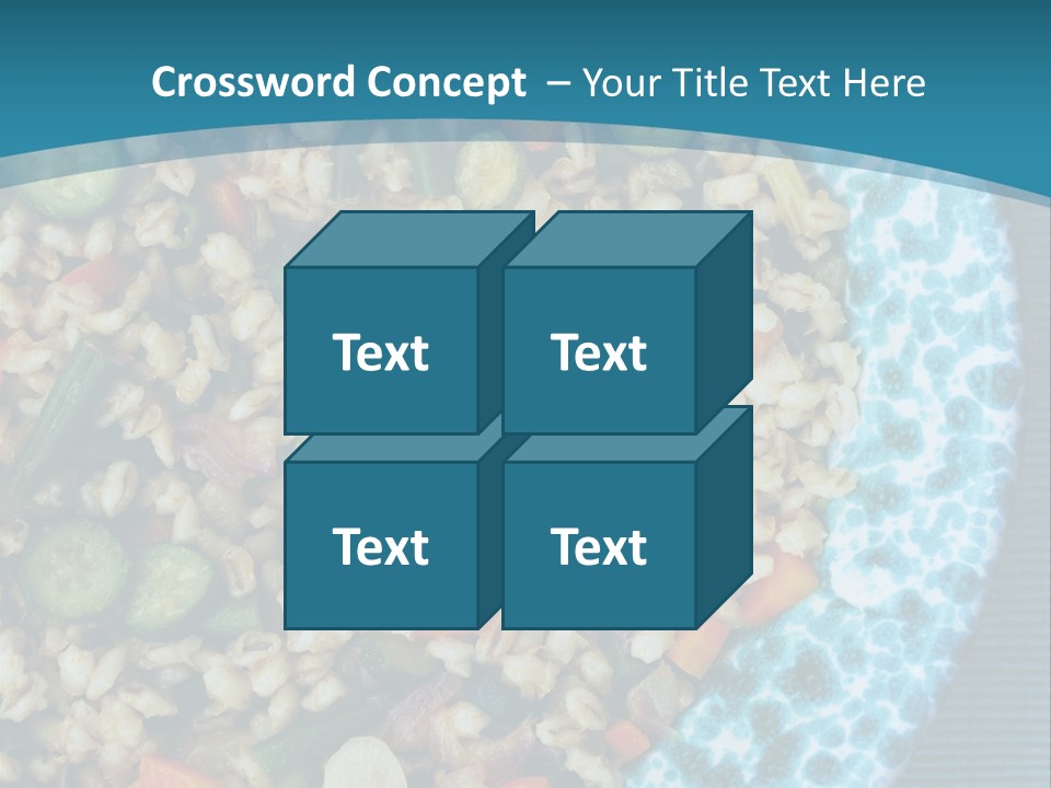 Closeup Plate Whole PowerPoint Template