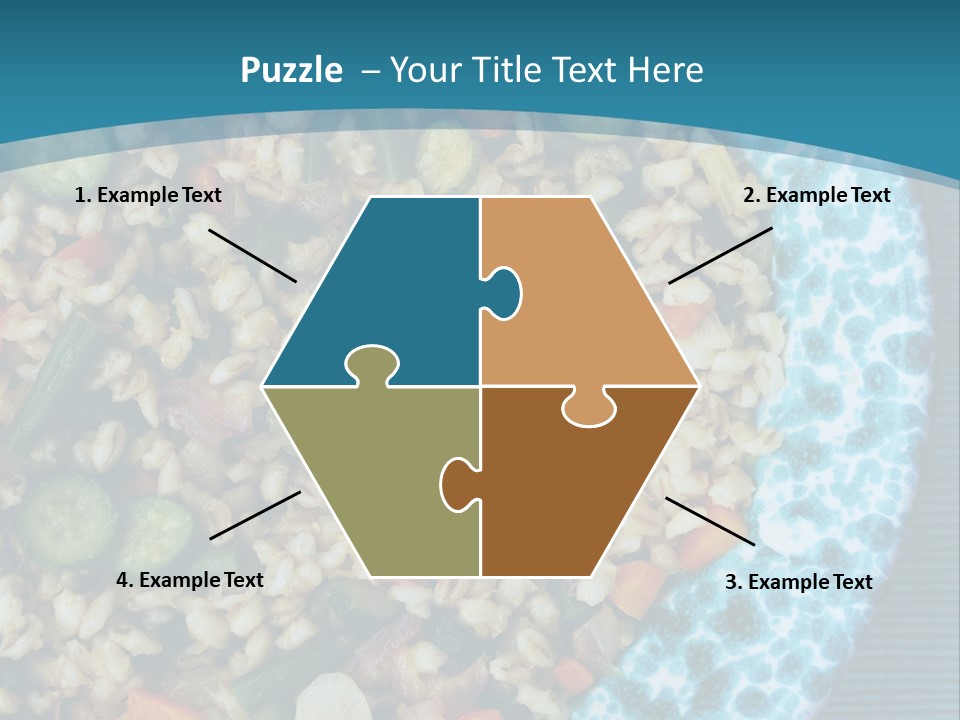 Closeup Plate Whole PowerPoint Template