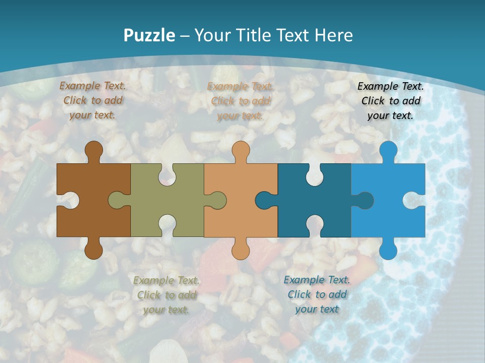 Closeup Plate Whole PowerPoint Template