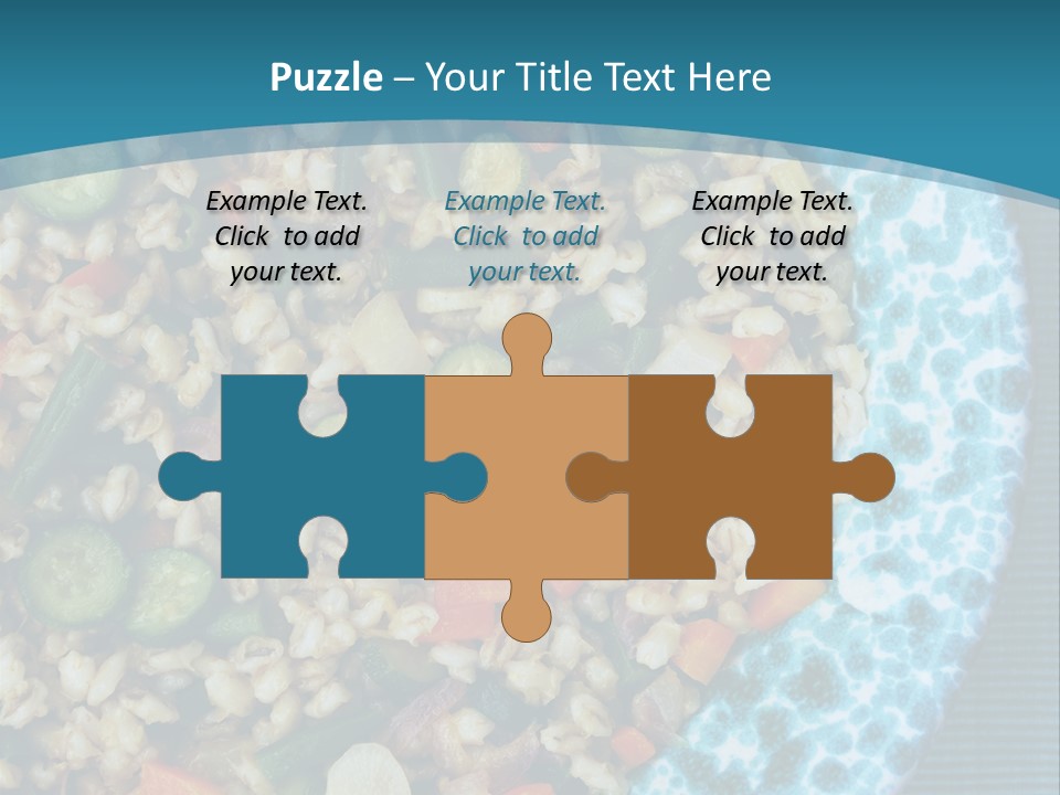 Closeup Plate Whole PowerPoint Template