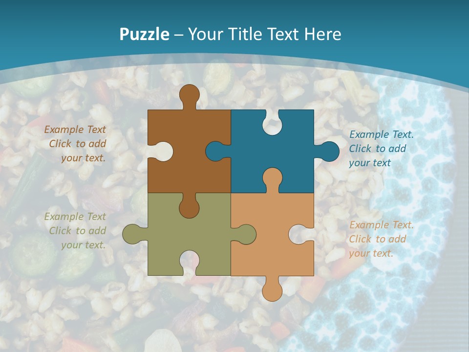 Closeup Plate Whole PowerPoint Template