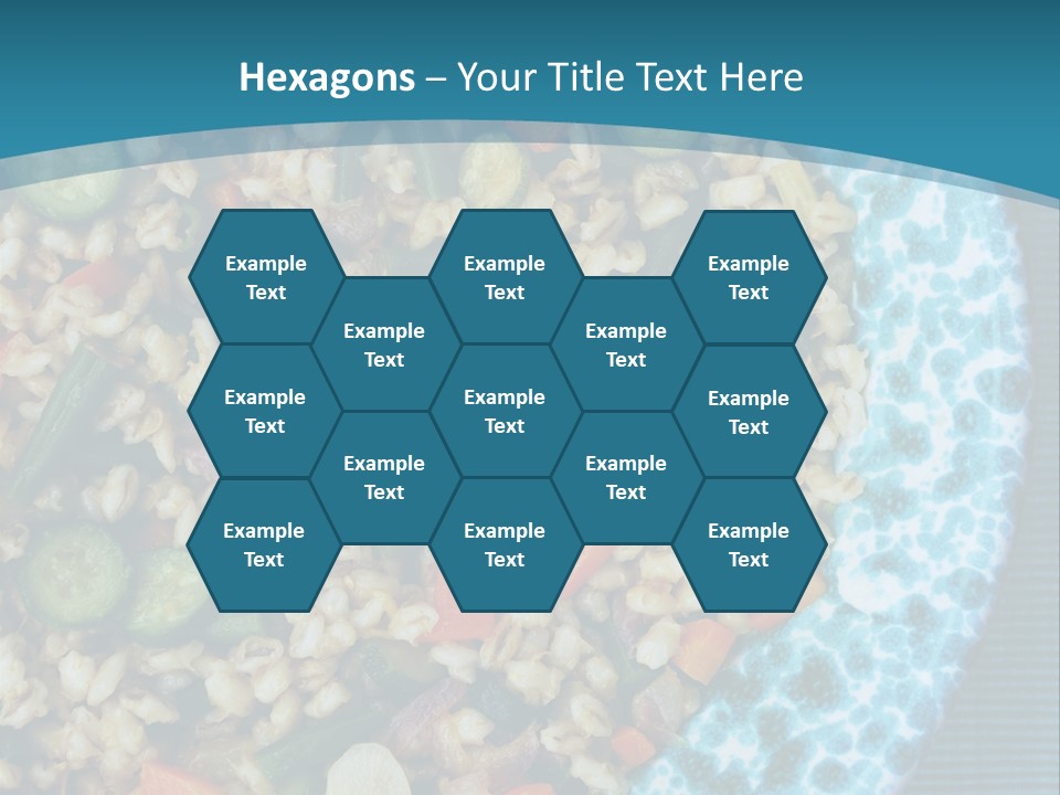 Closeup Plate Whole PowerPoint Template