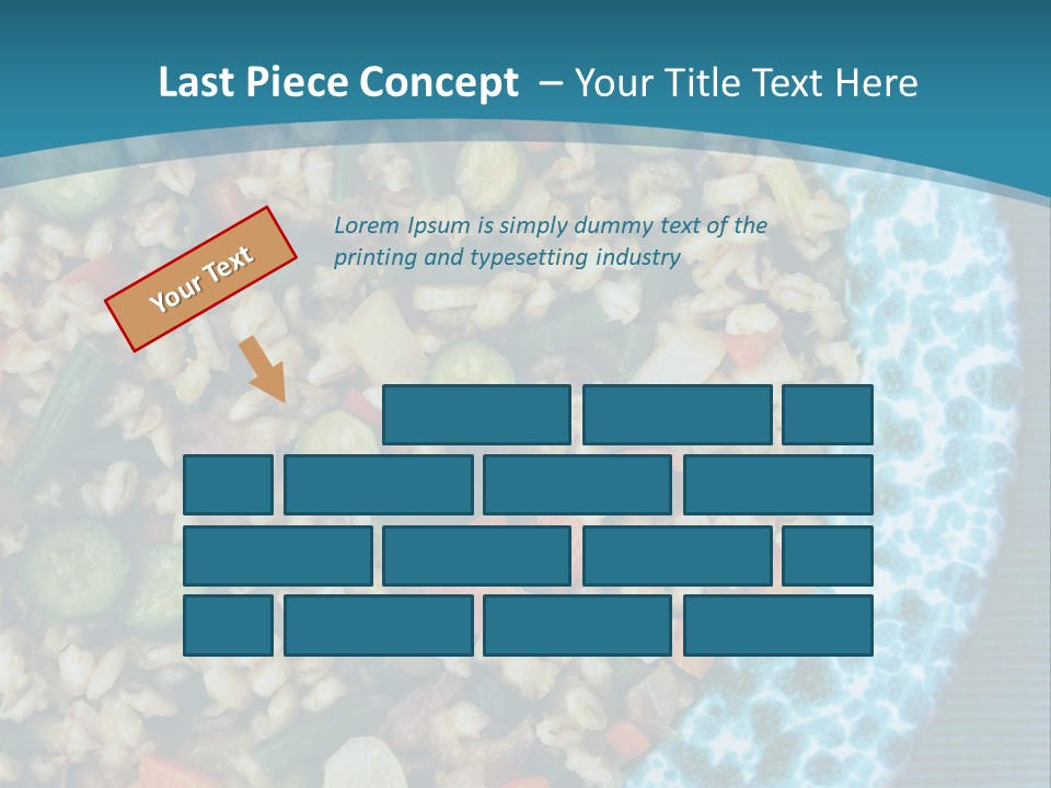 Closeup Plate Whole PowerPoint Template
