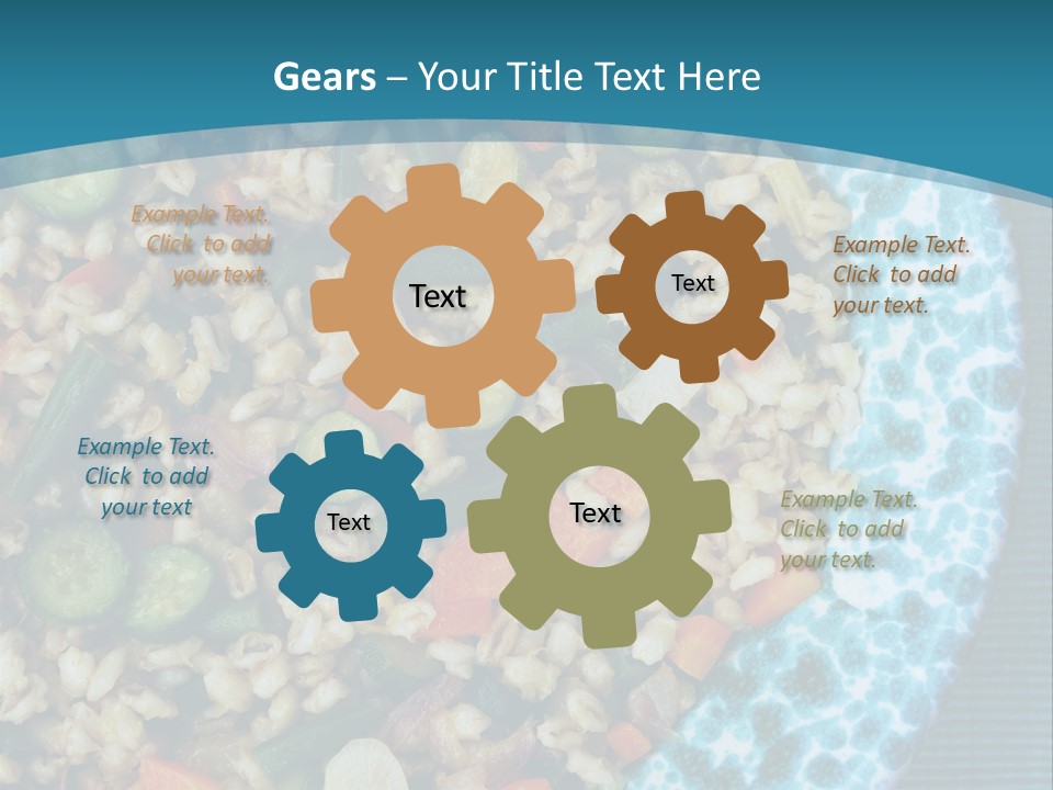 Closeup Plate Whole PowerPoint Template