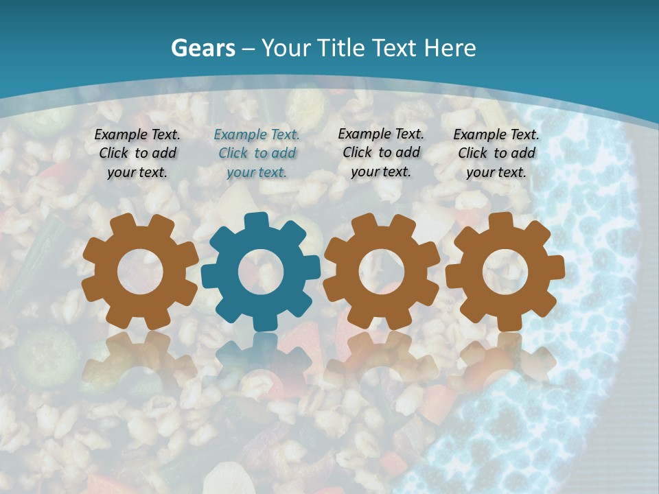 Closeup Plate Whole PowerPoint Template