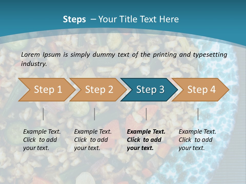 Closeup Plate Whole PowerPoint Template