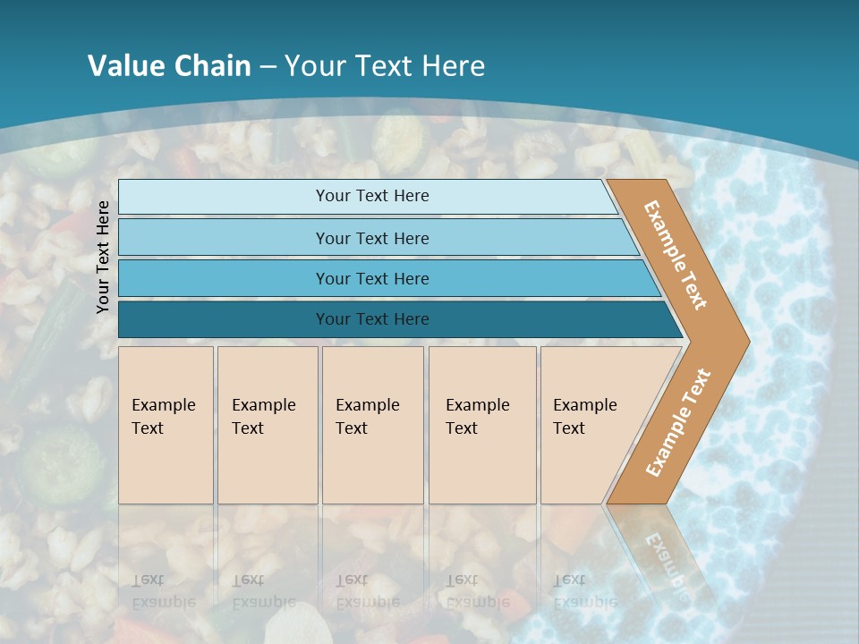 Closeup Plate Whole PowerPoint Template