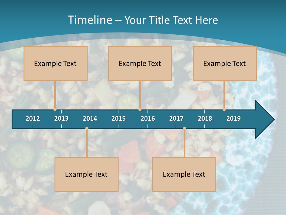 Closeup Plate Whole PowerPoint Template