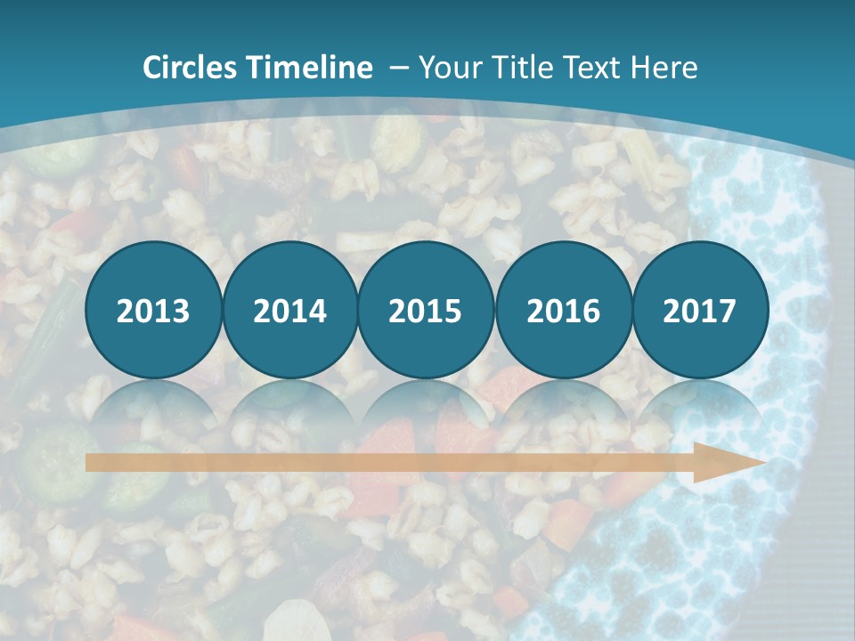 Closeup Plate Whole PowerPoint Template