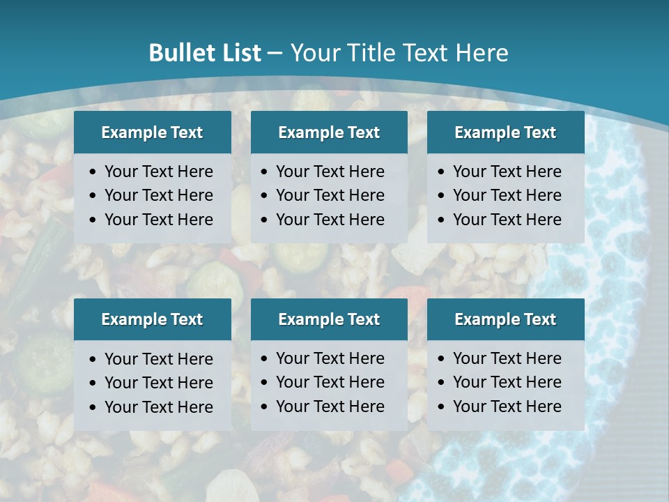 Closeup Plate Whole PowerPoint Template