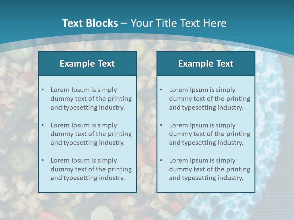 Closeup Plate Whole PowerPoint Template