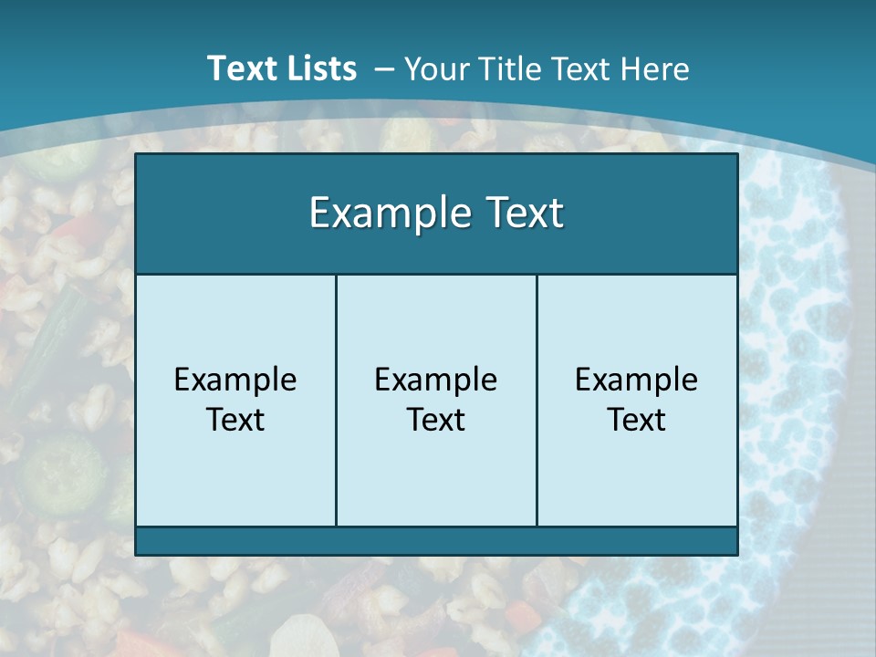 Closeup Plate Whole PowerPoint Template
