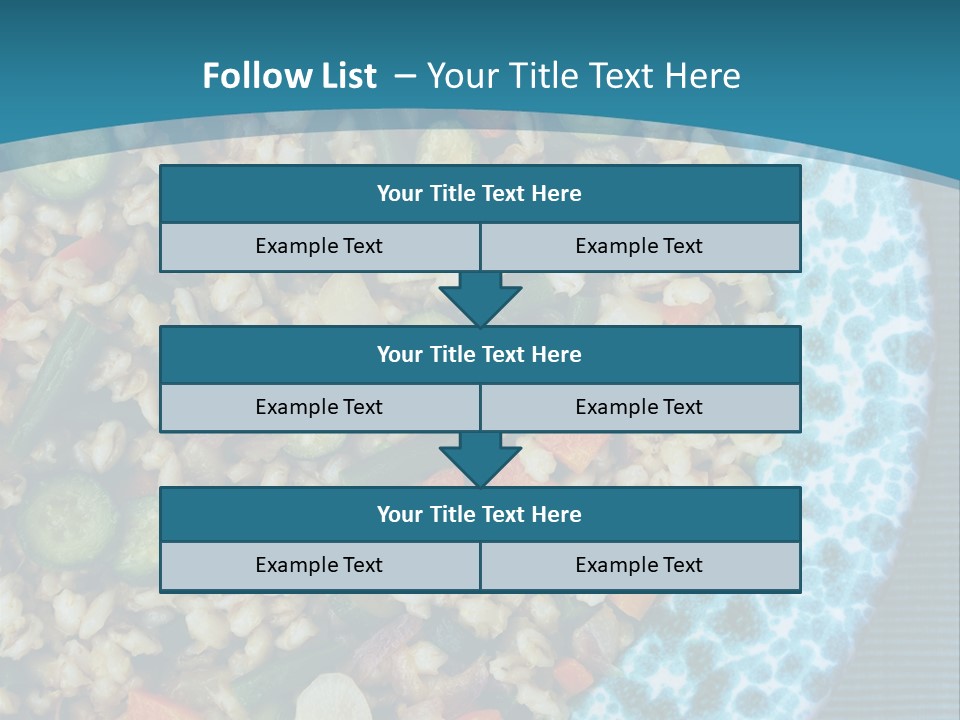 Closeup Plate Whole PowerPoint Template