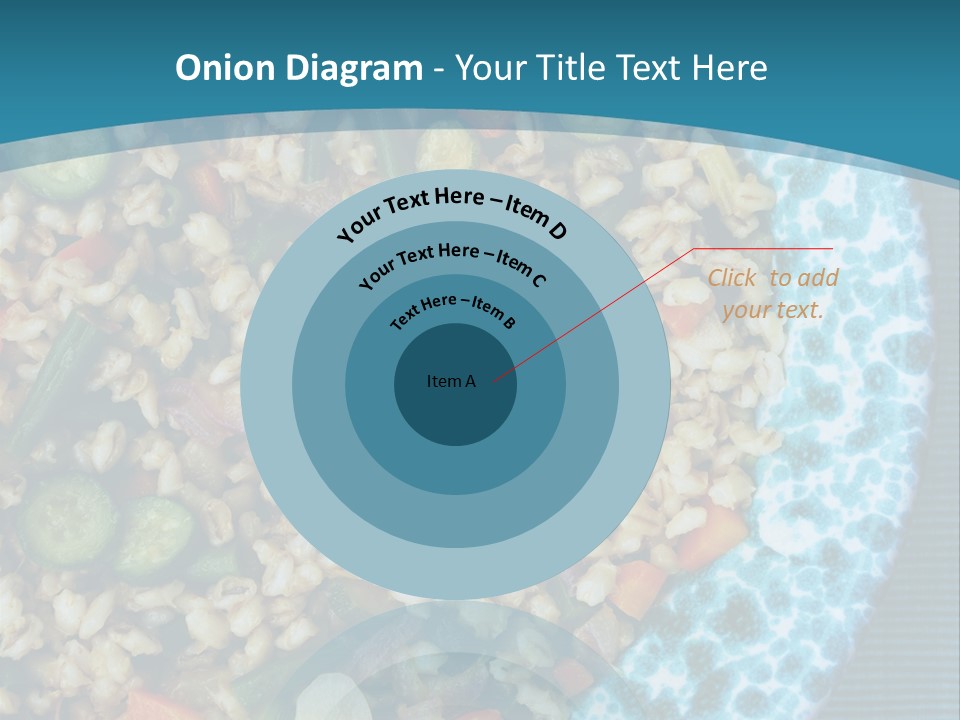 Closeup Plate Whole PowerPoint Template