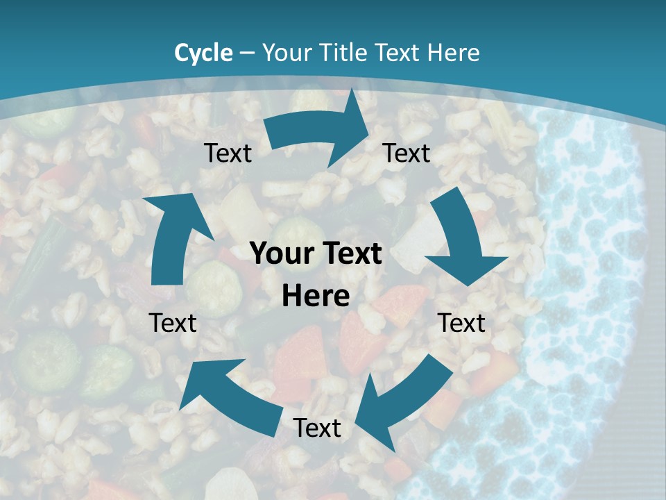 Closeup Plate Whole PowerPoint Template