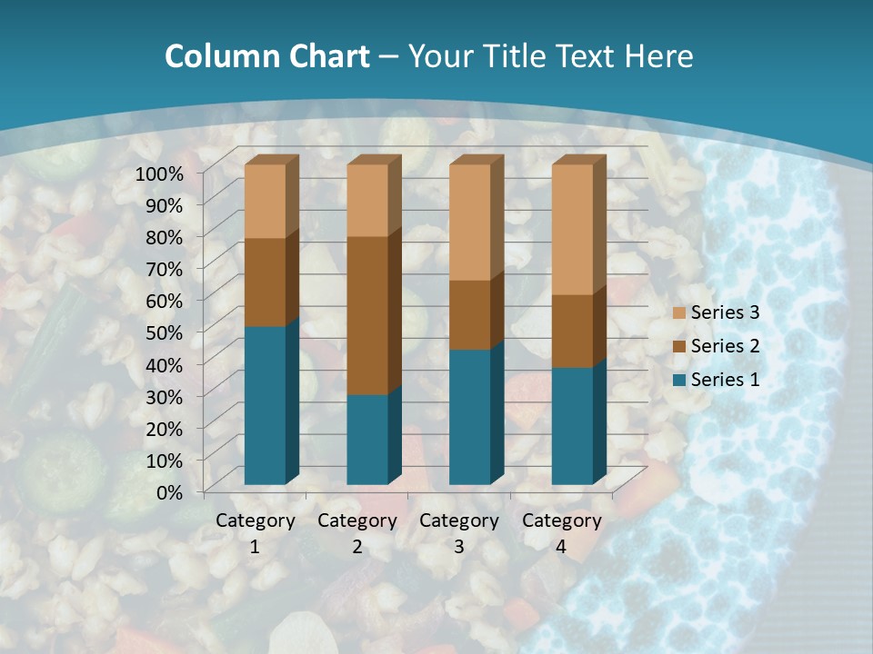 Closeup Plate Whole PowerPoint Template
