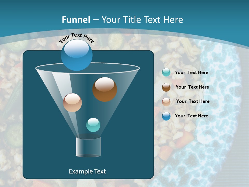 Closeup Plate Whole PowerPoint Template