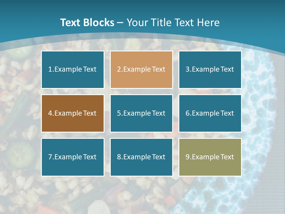 Closeup Plate Whole PowerPoint Template
