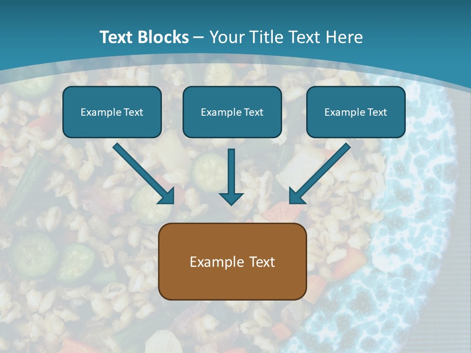 Closeup Plate Whole PowerPoint Template