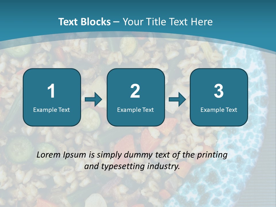 Closeup Plate Whole PowerPoint Template