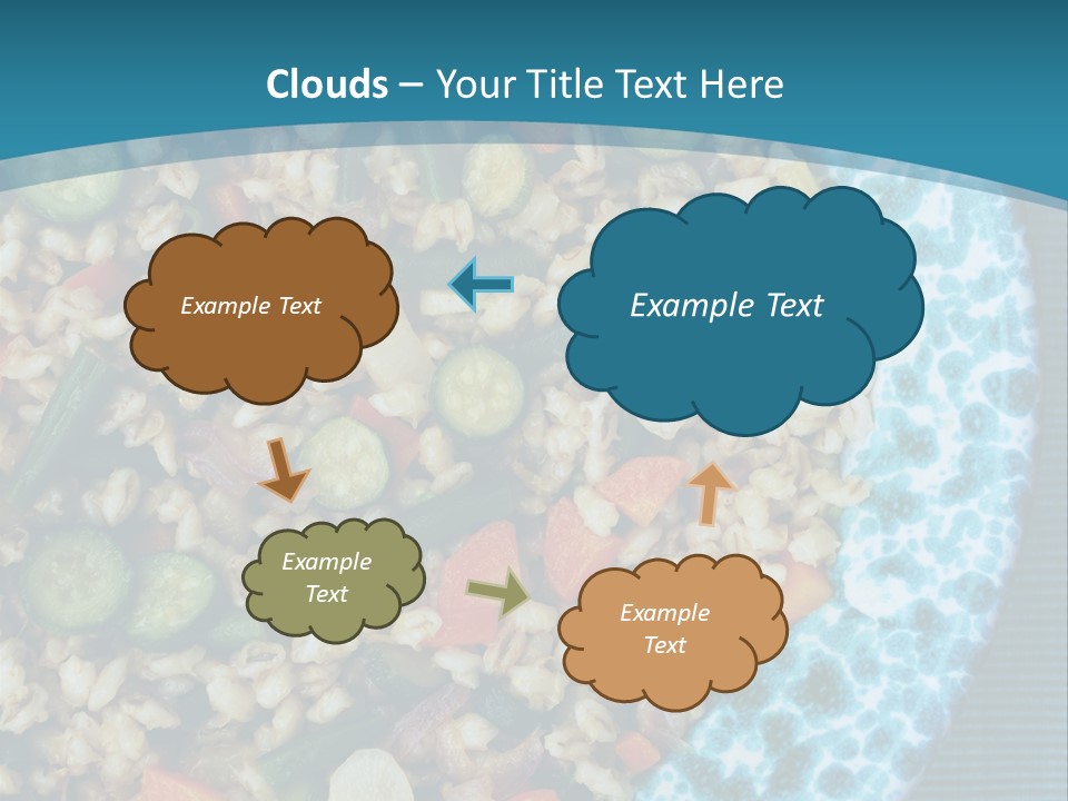 Closeup Plate Whole PowerPoint Template