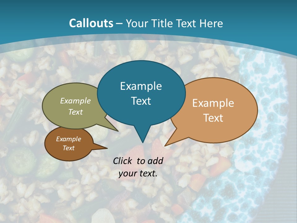 Closeup Plate Whole PowerPoint Template