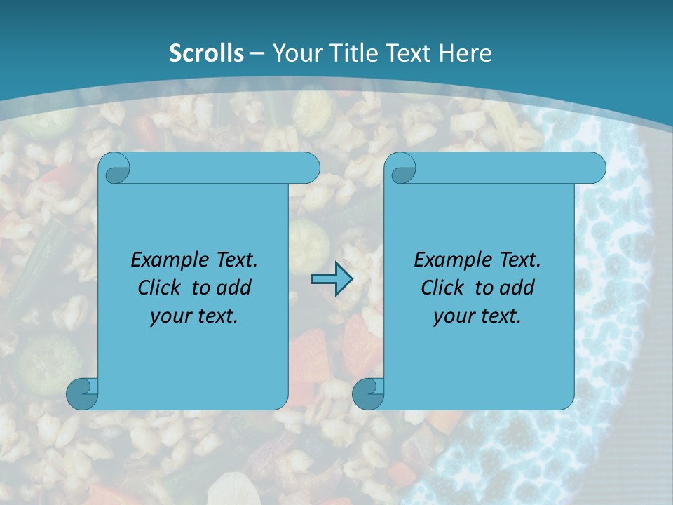 Closeup Plate Whole PowerPoint Template