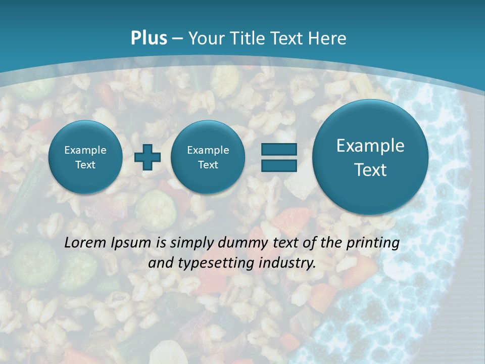 Closeup Plate Whole PowerPoint Template