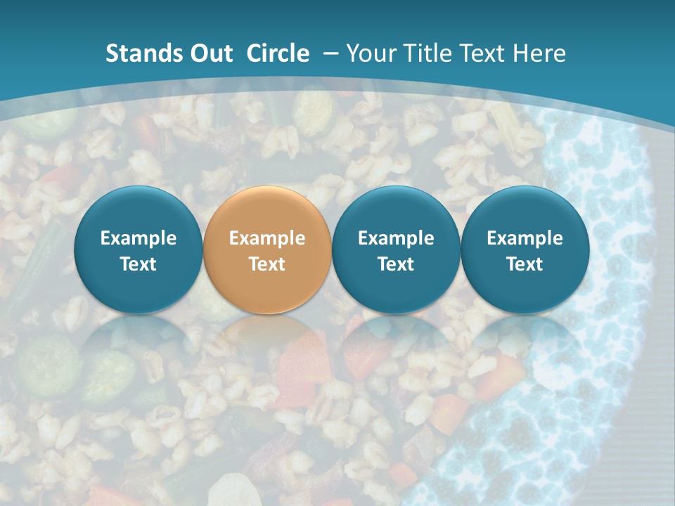 Closeup Plate Whole PowerPoint Template