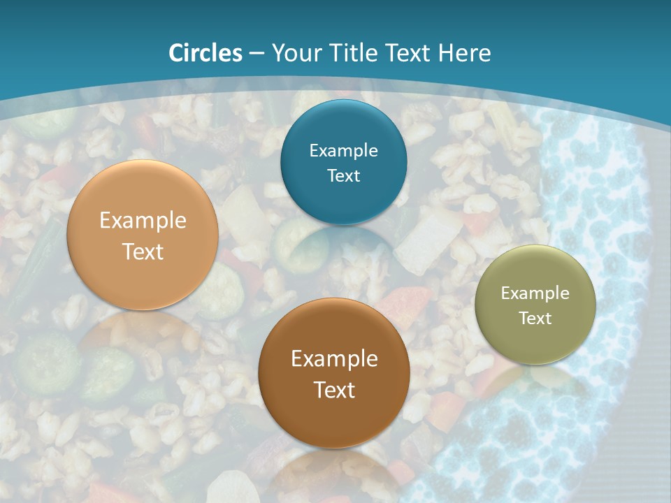 Closeup Plate Whole PowerPoint Template