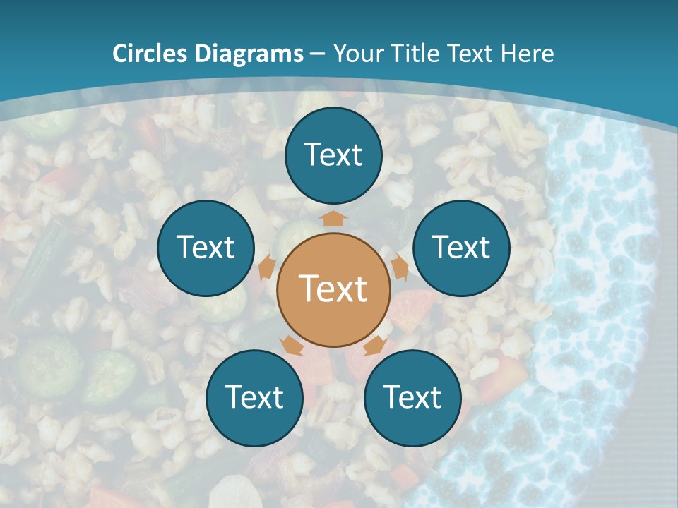 Closeup Plate Whole PowerPoint Template