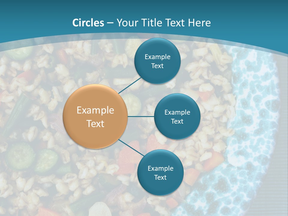 Closeup Plate Whole PowerPoint Template