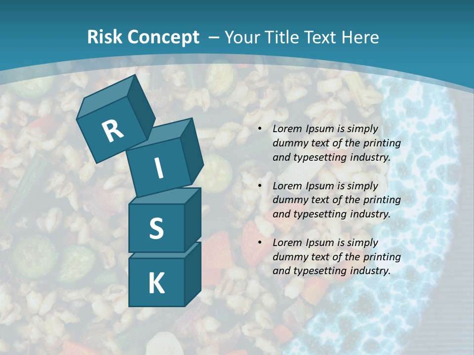 Closeup Plate Whole PowerPoint Template