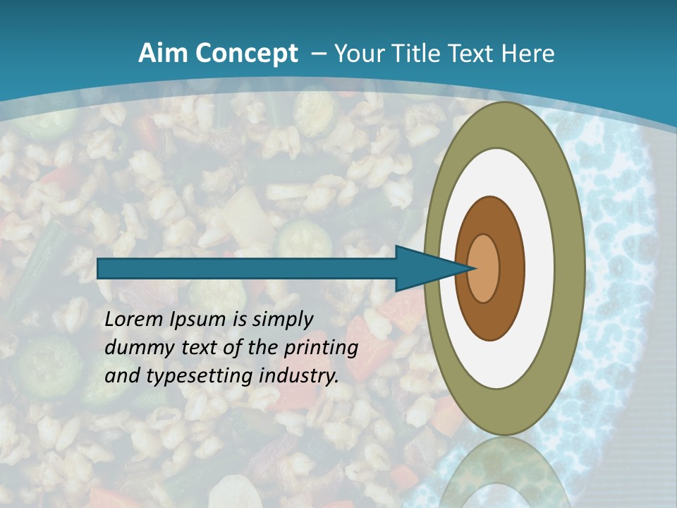 Closeup Plate Whole PowerPoint Template
