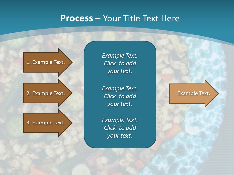 Closeup Plate Whole PowerPoint Template