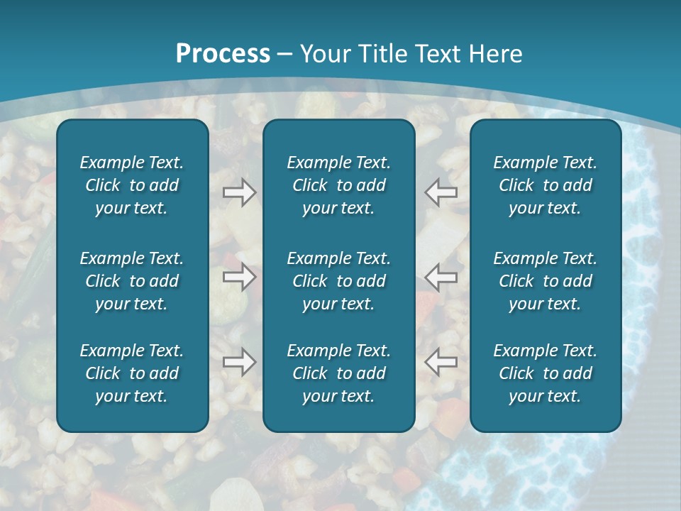Closeup Plate Whole PowerPoint Template