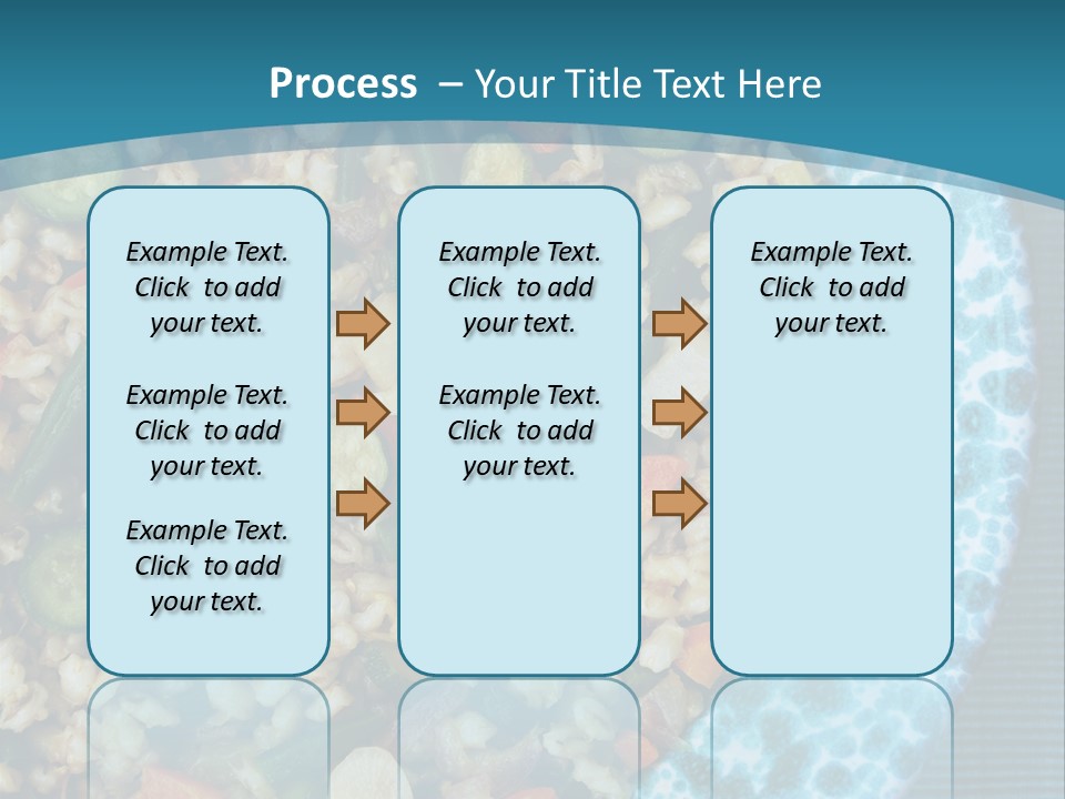 Closeup Plate Whole PowerPoint Template