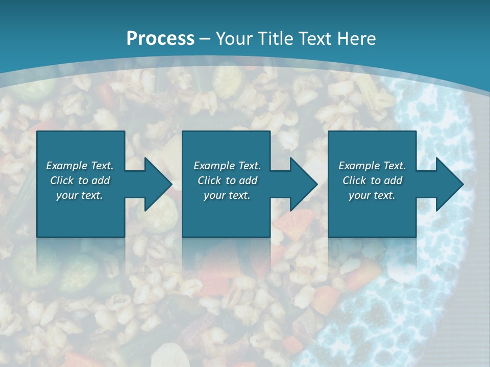 Closeup Plate Whole PowerPoint Template