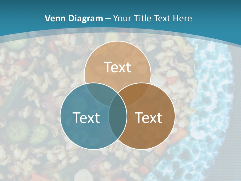 Closeup Plate Whole PowerPoint Template