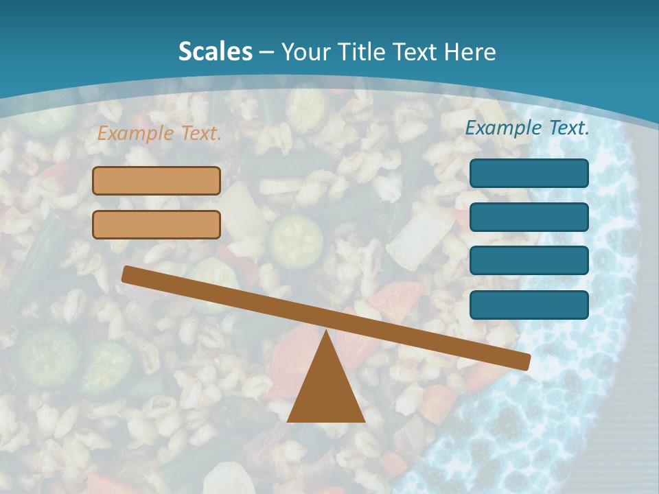 Closeup Plate Whole PowerPoint Template