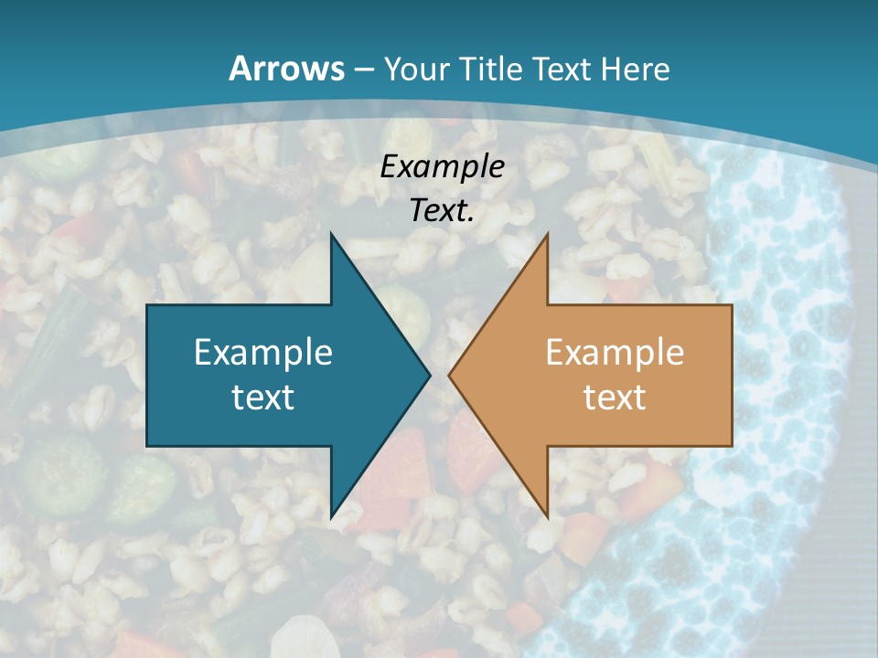 Closeup Plate Whole PowerPoint Template