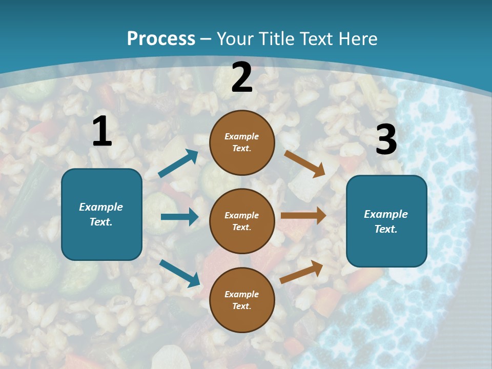 Closeup Plate Whole PowerPoint Template